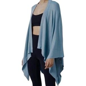 Lululemon Athletic Wrap Open Front Poncho Cardigan Lagenlook Boho Sweater‎ OS